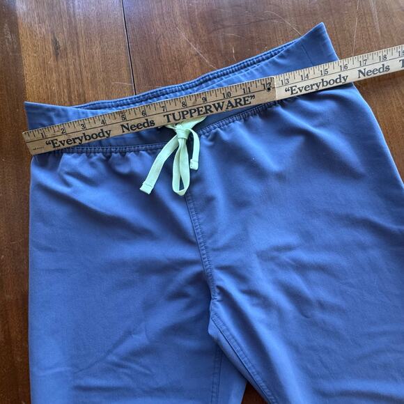 Set of Figs Womens Scrubs Pants & Gray SS Top straight leg Pockets Medium Blue - Picture 6 of 11